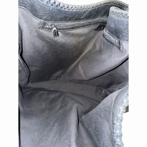 Gucci Large Horsebit Chain Hobo Bag Black GG Canvas Monogram - Picture 3 of 4